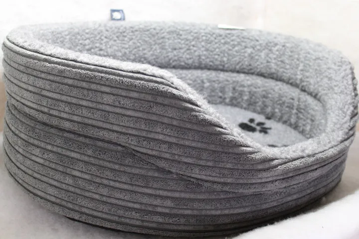 The Eden Collection Round Bed - Grey Cord