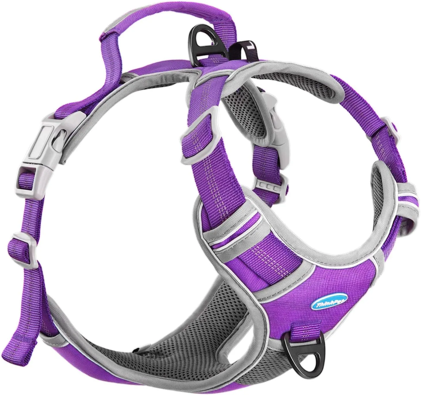 ThinkPet No Pull Harness Breathable Sport Vest with Handle-Dog Harnesses Reflective Adjustable for Medium Large Dogs