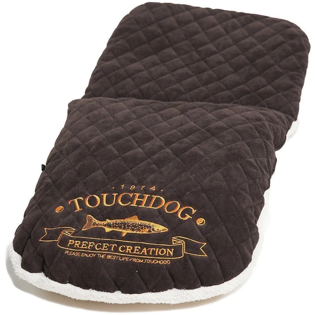 Touchdog ® 'Diamond Stitched' Panoramic Designer Cat Bed w/ Teaser Toy
