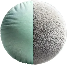 TRYSTYTAILZ Dog Bed Pillowcase | Fluffy Dog & Cat Bed, Luxurious Grey Faux Fur & Cool Mint Velvet for Dogs and Cats All-Season Comfort, Non-Slip Base, Machine Washable, Designed in The UK (XX Small)