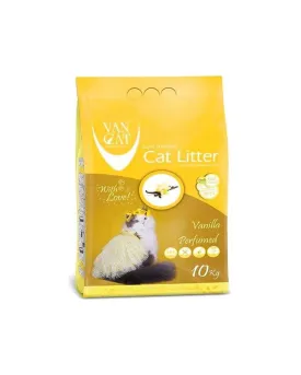 VanCat White Bentonite Clumping Cat Litter Vanilla 10 Kilogram Compact