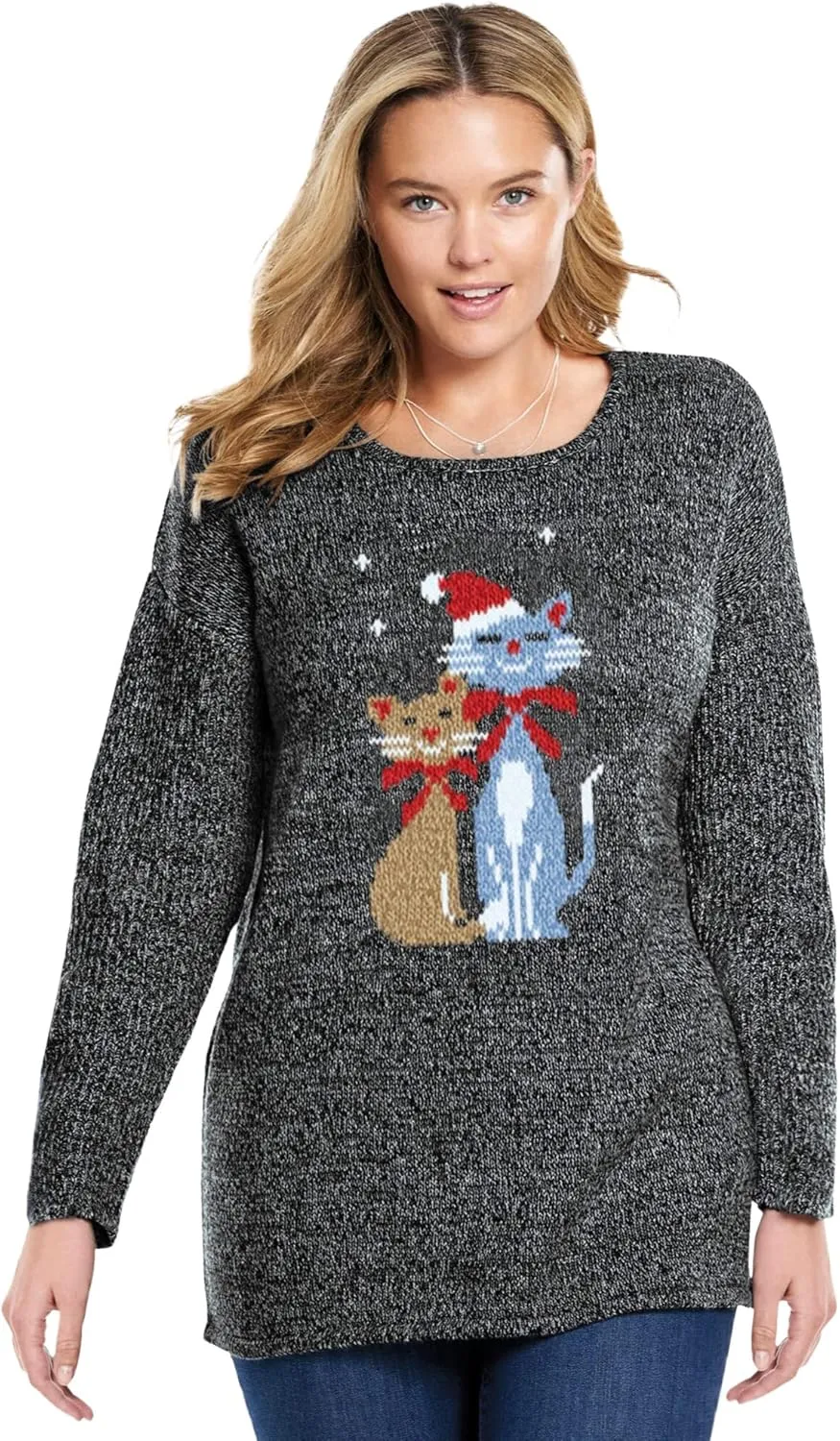 Woman Within Plus Size Motif Sweater