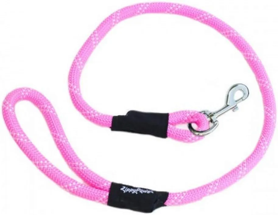 ZippyPaws Climbers Rope Heavy Duty Dog Leash - Thick Leashes for Large Breed Dogs, Durable 2/3'' Climbing Rope, 6 Feet Long, Comfortable Woven Design, Tested Strength Over 3000 lbs - Blue