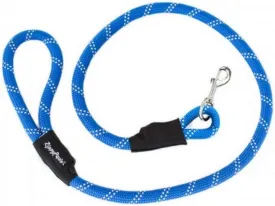 ZippyPaws Climbers Rope Heavy Duty Dog Leash - Thick Leashes for Large Breed Dogs, Durable 2/3'' Climbing Rope, 6 Feet Long, Comfortable Woven Design, Tested Strength Over 3000 lbs - Blue