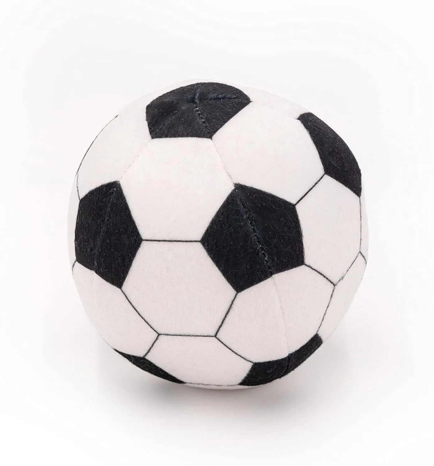 ZippyPaws SportsBallz - Dog Squeaky Toys to Keep Them Busy, Funny Plush for Small, Medium, & Large Dogs, Cute Stuffed Puppy Toy, Pet Products, Gift for All Breeds, Interactive Squeaker - Soccer Ball