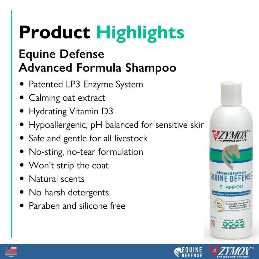 Zymox Equine Defense Advanced Formula Horse Shampoo